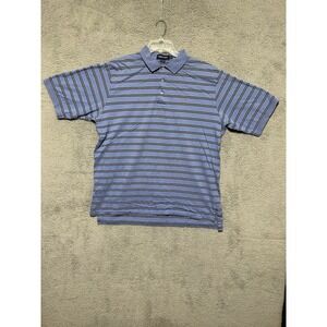 POLO Ralph Lauren Golf Mens 2XL Cotton Short Sleeve Striped Pony Shirt